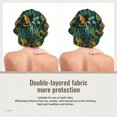 thumbnail image 2 of Yiaed Jungle Leopard Yellow Print Satin Bonnet Silk Bonnet Hair Bonnet for Sleeping Hair Bonnets, 2 of 6