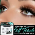 thumbnail image 2 of Pestañas postizas Ardell Soft Touch Trios individuales negras, paquete de 4, 2 of 4