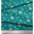 thumbnail image 3 of Soimoi Cotton Voile Fabric Leaves,Floral & Butterfly Printed Craft Fabric by the Yard 56 Inch Wide, 3 of 3