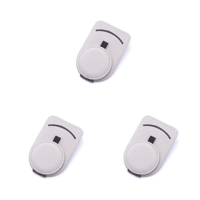 Sidaley Estuche para gafas de coche Sombreador de sol Anteojos Clip Tarjeta Eyeweare Sujetador Titular Universal Automotriz Interior Parte Gris Type1 NO1