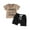 Coffee, variant on Toddler Baby Boy Summer Clothes 6M 12M 18M 24M 3Y Mamas Little Boy Short Sleeve T Shirt Tops Infant Rolled Drawstring Shorts Set