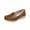 Khaki, variant on Fesfesfes Flats Womens Casual Shoe Cowhide Peas Mom Shoes Cowhide Soled Hollow Sloping Heel Shoes 6.5(38)