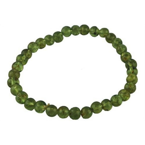 crystalmiracle BEAUTIFUL PERIDOT BEADED BRACELET CRYSTAL HEALING GIFT CHAKRA HANDCRAFTED