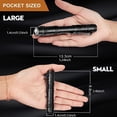 thumbnail image 3 of Lttoisl Compact 365nm UV Blacklight Flashlight, Portable AAA Battery Powered Mini Ultraviolet Light for Pet Urine Stains, Currency & Mineral Detection, Aluminum Alloy, 3 of 8
