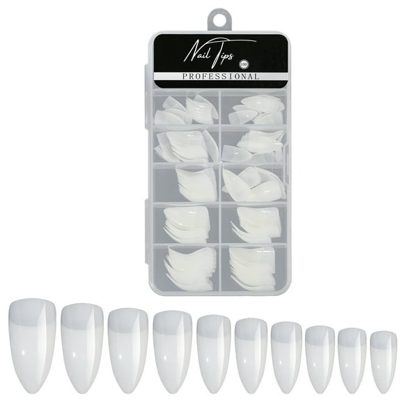 100PCS False Nail Tips Stick-On Fake Nails Eagle Claw Shaped