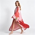 thumbnail image 7 of WeHello Women's shirt peacock print kimono long style clothes summer casual swimsuit cardigan, 7 of 7