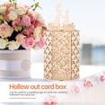 thumbnail image 3 of UPGRATOR 1PC Wedding Cards Receiving Box Wood Hexagonal Design for Couples Wedding, 3 of 8