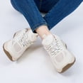 thumbnail image 6 of Ecetana Women's Platform Sneakers Breathable Mesh Lace-Up Walking Shoes, 6 of 7
