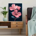thumbnail image 5 of Qisvanset Framed Canvas Wall Art 12x16 Inch Pink Geranium Rose Floral Panoramic Wall Art Print, 5 of 5