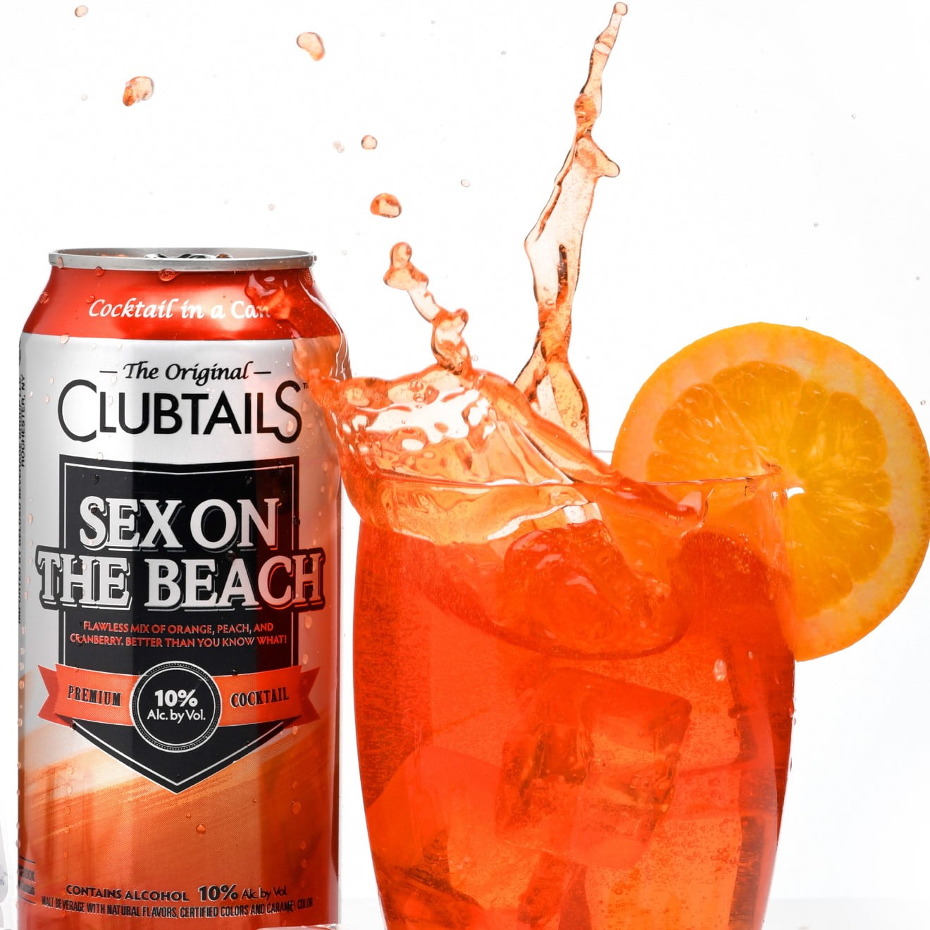 Clubtails Sex on the Beach, 24 ounce, 10% abv, Original Cocktail in a Can