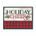 thumbnail image 2 of Stupell Industries Cheer Rouge à Carreaux de Noël Design Encadré, 16 x 20, Multicolore, 2 of 4