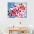 thumbnail image 2 of Nawypu  Flower Canvas Wall Art Cherry Sakura Blossom in Spring Picture Print Modern Home Decor Elegant Flowers Artwork Abstract Floral Paintings on Canvas for Bedroom Girls Room Decor, 2 of 4