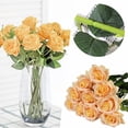 thumbnail image 2 of Fake Flowers Decorative Artificial Flowers in Vase, Faux Plastic UV Resistant Flowers for Indoor, Outside Hanging Planter Home Wedding Porch Window Wedding Holiday Party Decor, 2 of 7