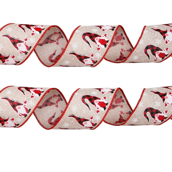 Felwors Christmas Ornaments 6m Letters Christmas Ribbon Shopping Mall Window Decoration Christmas Tree Ribbon DIY Decoration