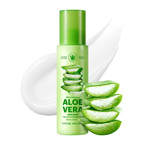 Emulsión Facial Hidratante Nature Republic Aloe Vera 155 ml