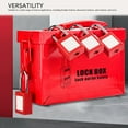 thumbnail image 3 of Lockout Tagout Lock Box, Sturdy Construction LOTO Box 12 Hole  For Industrial Use, 3 of 8