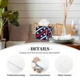 thumbnail image 3 of Gukieu Patriotic Star Print Leather Tissue Box, PVC Waterproof Velcro Opening and Closing Square Tissue Box Holder, Suitable for Home and Office Decoration, 3 of 7