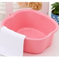 thumbnail image 3 of Large foot bath spa bowl plastic pedicure bowl massage foot bath for pedicure, detoxification and massage, perfect for soaking your feet, toe nails and ankles to relieve fatigue, 3 of 4