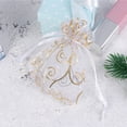 thumbnail image 3 of ADDHAT present Packaging Drawstring Pouch White with Gold Printing 100Pcs 6x4in, 3 of 8