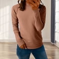 thumbnail image 6 of Long Sleeve Shirts for Women Crew Neck Shirts for Women Cute Tops for Women Casual Tops for Women Business Professional Tops for Women Slim Fit Tops Basic Tees for Women, 6 of 6