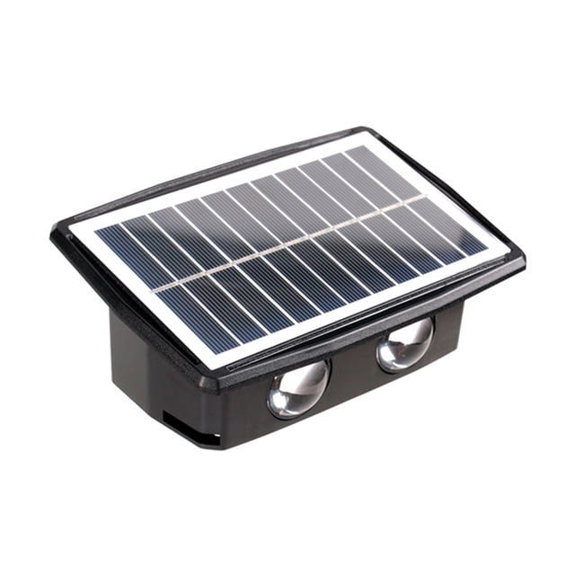 Tira de luces LED solares de pared para exteriores iluminación impermeable Wdftyju para decoración de calle lámpara de pared para casa porche Villa Patio balcón y jardín 6 LED