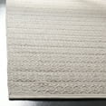 thumbnail image 3 of SAFAVIEH Montauk Randall Geometric Striped Cotton Area Rug, Ivory/Grey, 9' x 12', 3 of 6