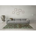 thumbnail image 3 of Ahgly Company Indoor Square Abstract Light Blue Modern Area Rugs, 5' Square, 3 of 4