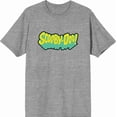 thumbnail image 4 of Scooby-Doo Logo Title Men's Heather Gray Crew Neck Short Sleeve Tee-3XL, 4 of 6