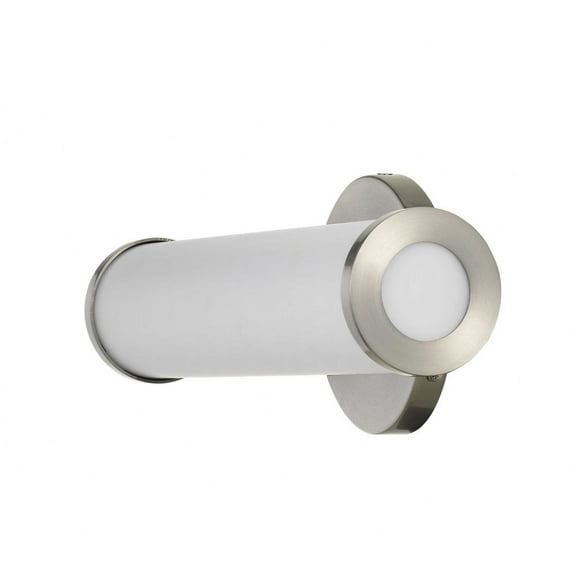 Cal Lighting Brentwood 13W 1-Light Metal Dimmable LED Vanity Light in Silver