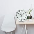 thumbnail image 2 of Naloa Clock number Print Wall Clock - Clocks Battery Operated, Small Silent Non-Ticking, Decorative for Living Room, Office, Bedroom, Home(9.84"), 2 of 5