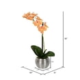 thumbnail image 3 of Vickerman FN180401 18 Po. Phalaenopsis Violet en Pot Métallique Pétales Toucher Réel, 3 of 4
