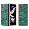 thumbnail image 1 of Gift compatible Samsung Galaxy Z Fold5 5g Phone Case Leather + Pc Canopy Texture Electroplating Cover, 1 of 5