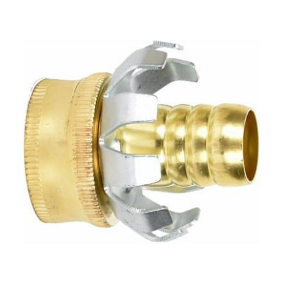 Green Thumb 50009 Clincher Hose Mender, Brass, 5/8 In. Female - Quantity 10