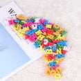 thumbnail image 4 of KAKOWELY 200pcs 15mm DIY Doodle Educational Toy Small Natural Wooden Slice Scrapbooking Embellishments DIY Craft Decor (Colorful English Letters Pattern),0.59"X0.59"X0.2", 4 of 4