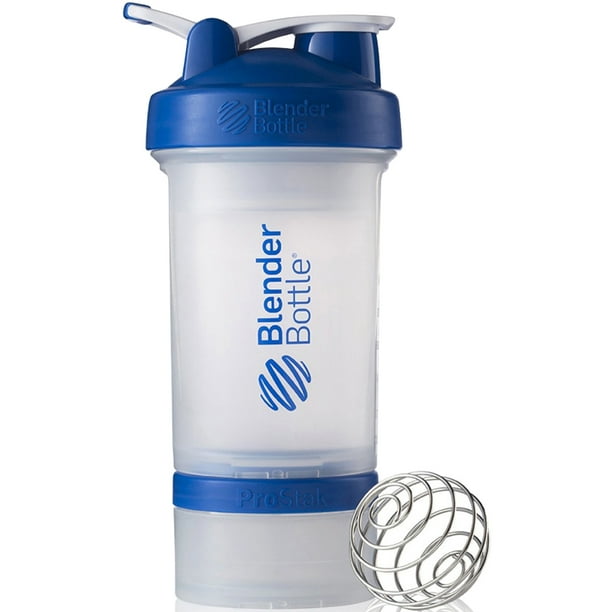 Blender Bottle ProStak 22 oz. Shaker with Loop Top Clear/Blue