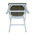 thumbnail image 5 of International Concepts Wood Verona Counter Height Stool - 24" Seat Height - White/Heather Gray, 5 of 10