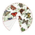 thumbnail image 3 of Bingfone Christmas Tree Skirt Mat Christmas Decoration Interior 48"-Multicolored Butterflies, 3 of 8