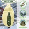 thumbnail image 5 of 120x100 Inch Huge Plant Covers Freeze Protection Frost Cloth for Outdoor Plants,2.82oz/yd² Thickened Winter Tree Covers with Zipper Drawstring,2 Pack Frost Blanket from Wind,Pest and Animal, 5 of 7