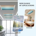 thumbnail image 6 of 2 Pack Teal Green Fluorescent Light Covers for Ceiling Lights and Brown Gradient Magnetic Ceiling Light Covers Overhead Light Filters for Office Classroom Home, 6 of 9