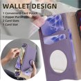 thumbnail image 4 of Allytechgroup Flip Wallet Phone Case for Moto G Power 5G 2024 with Credit Card Slot, Shoulder Strap PU Leather Zipper Wallet Phone Case Shockproof Full Body Cover for Women Girls, Purple, 4 of 8