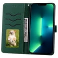 thumbnail image 2 of Allytechgroup Magnetic Kickstand Card Slots Shockproof PU Leather Flip Wallet Cell Phone Case with Wrist Strap for Samsung Galaxy S24 FE, Darkgreen, 2 of 7