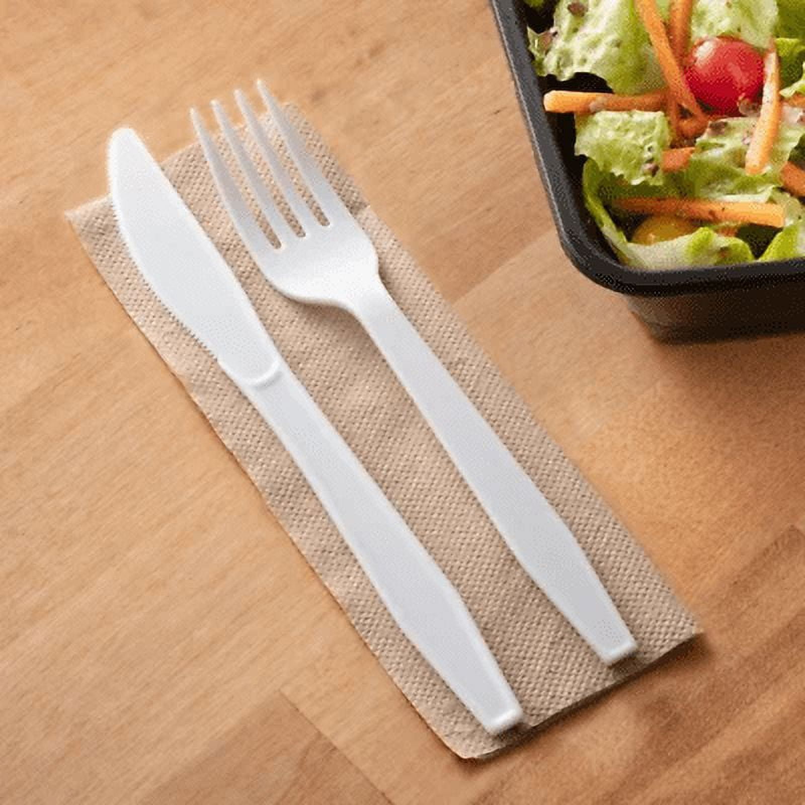 Visions White Heavy Weight Plastic Knife - Pack of 100