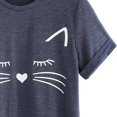 thumbnail image 4 of Ensemble de Vêtements de Nuit Décontractés pour Femmes Pyjama Ensemble Court à Col Rond Manches Cartoon Top Shorts, 4 of 9