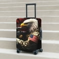thumbnail image 5 of Yiaed American Bald Eagle Warrior Print Travel Luggage Cover Suitcase Protector Fits 18-32 Inch Luggage Wheel Covers Patterned Elastic Luggage Anti-scratch（No luggage）-Large, 5 of 5