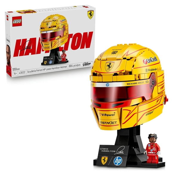 Set LEGO Editions Vehicles Scuderia Ferrari HP: Casco de Lewis Hamilton 43022