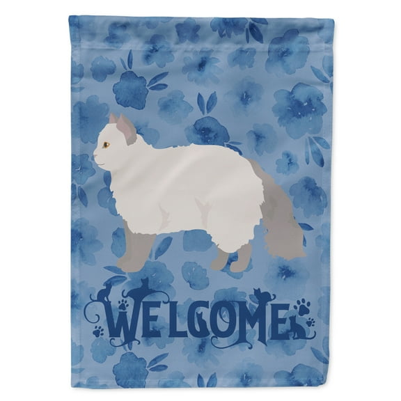 Carolines Treasures CK4974CHF Selkirk Rex 2 Cat Welcome Flag Canvas House Size Large multicolor
