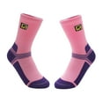 thumbnail image 3 of Calcetines de patinaje sobre hielo, calcetines altos para niños, transpirables, para patines de hielo, calcetines deportivos, calcetines de esquí para Rosa M, 3 of 8