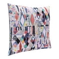 thumbnail image 3 of Ox Bay Multicolored Stacy Garcia Modern Abstract Handmade Indoor Decorative Throw Pillow,24" x 24", 3 of 4