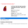 thumbnail image 2 of Left Driver Side Tail Light Assembly - Compatible with 2003 - 2006 GX470 2004 2005, 2 of 2