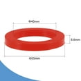 thumbnail image 2 of Uxcell 1-1/2" DN40 Silicone Rubber Flat Washer Quick Connector Gasket Red 5 Count, 2 of 5